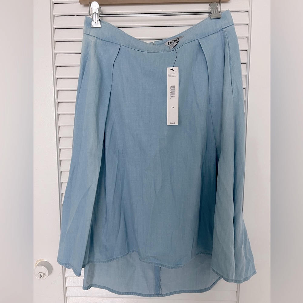 DKNY denim jeans midi skirt, lightblue, 4-6